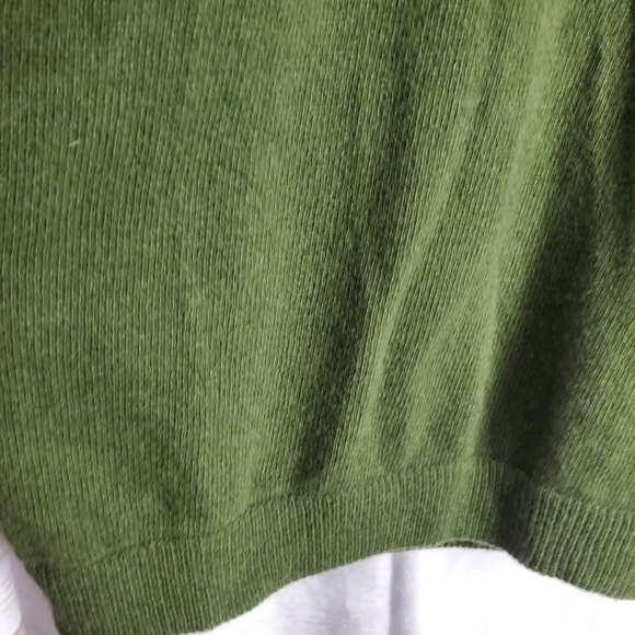 Vintage 90s Liz Wear Lambs Wool Green Pullover Long Sleeve Sweater Size Large - Picture 4 of 9